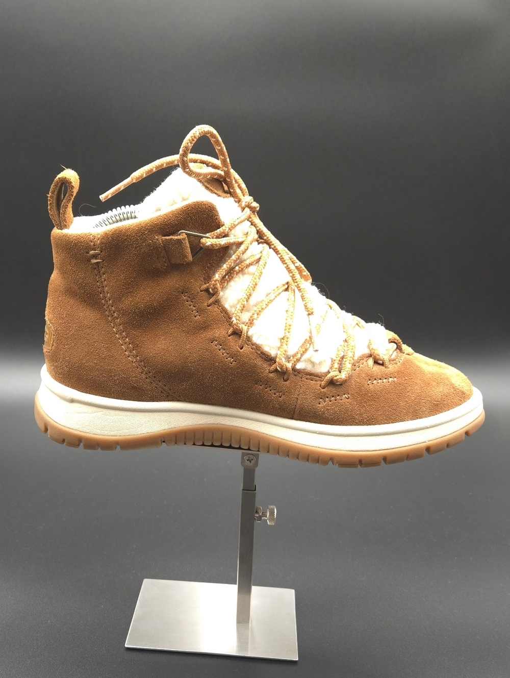 UGG Lakesider Heritage Suede Sneaker Boot Chestnut Size 6 - Picture 8 of 10